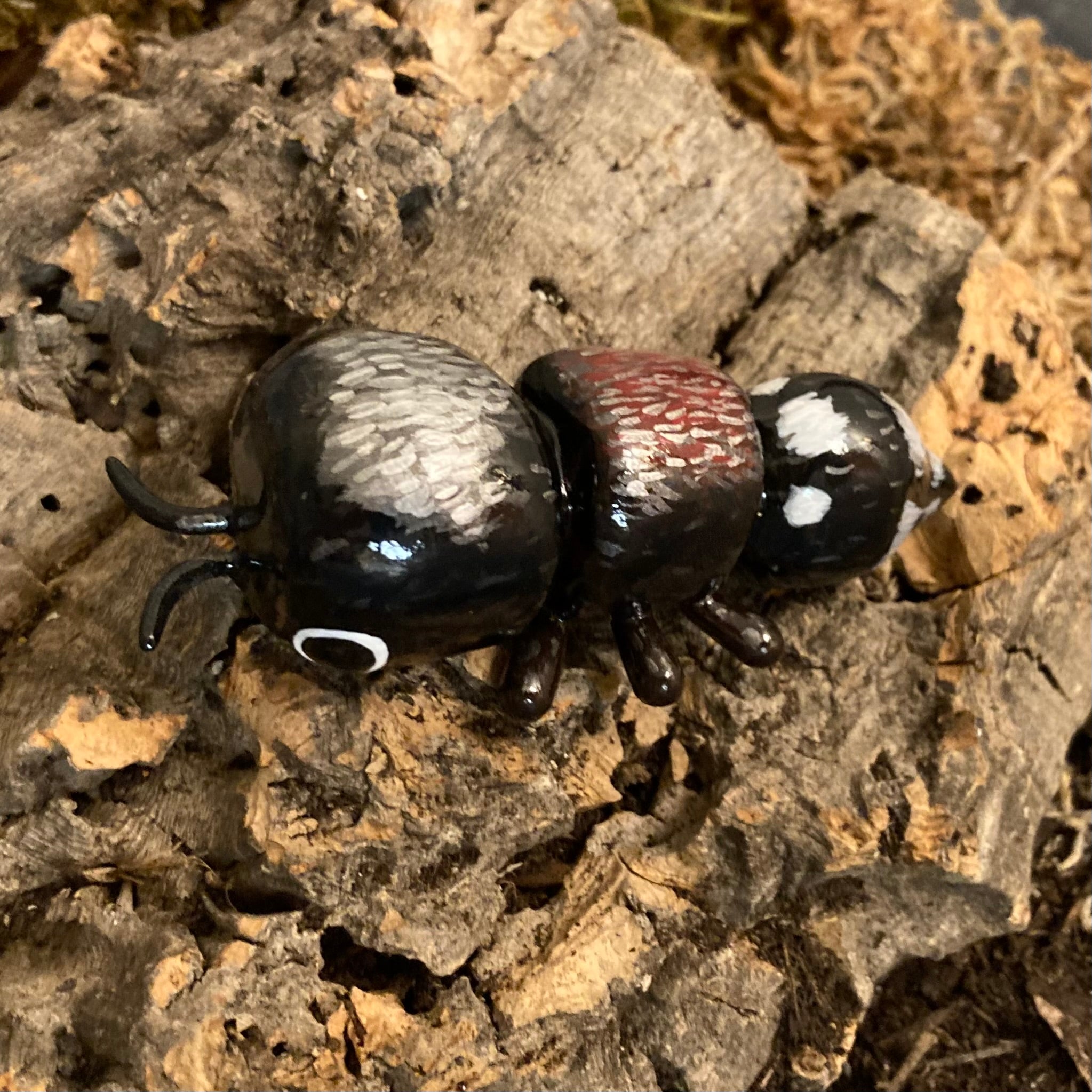 Ronisia barbara Velvet Ant Sculpture