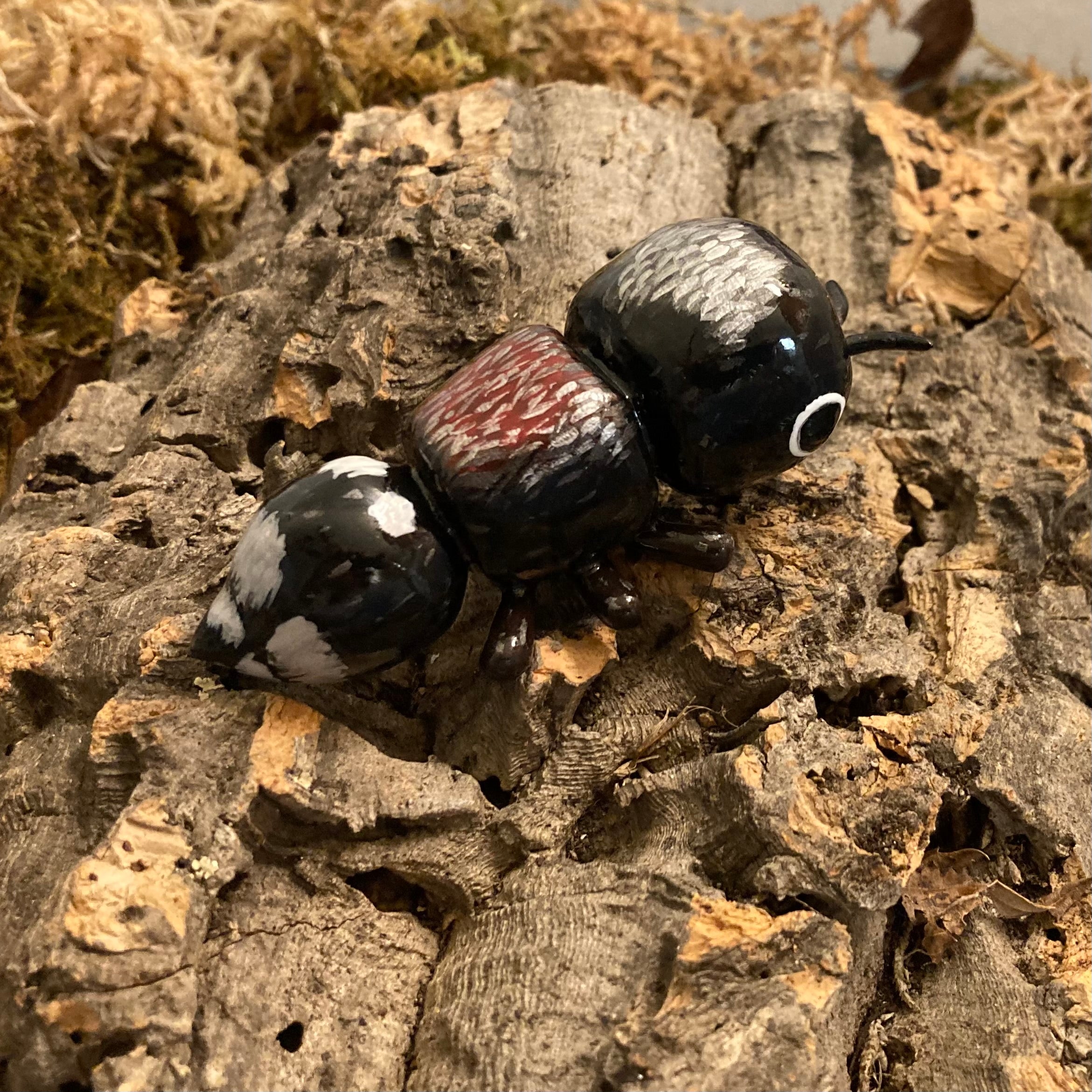 Ronisia barbara Velvet Ant Sculpture